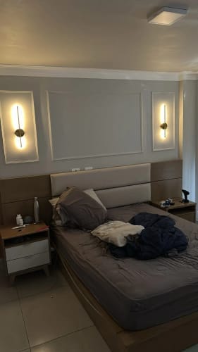 Customer photo review of Nordic Black Linear LED Wall Sconce Slim Design