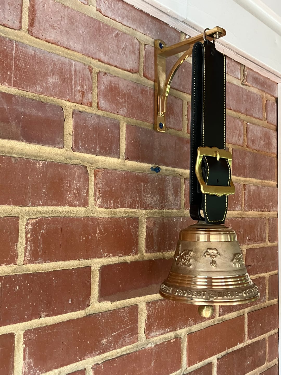 Customer photo review of Minimalist Shelf Bracket - Unlacquered Brass Polished