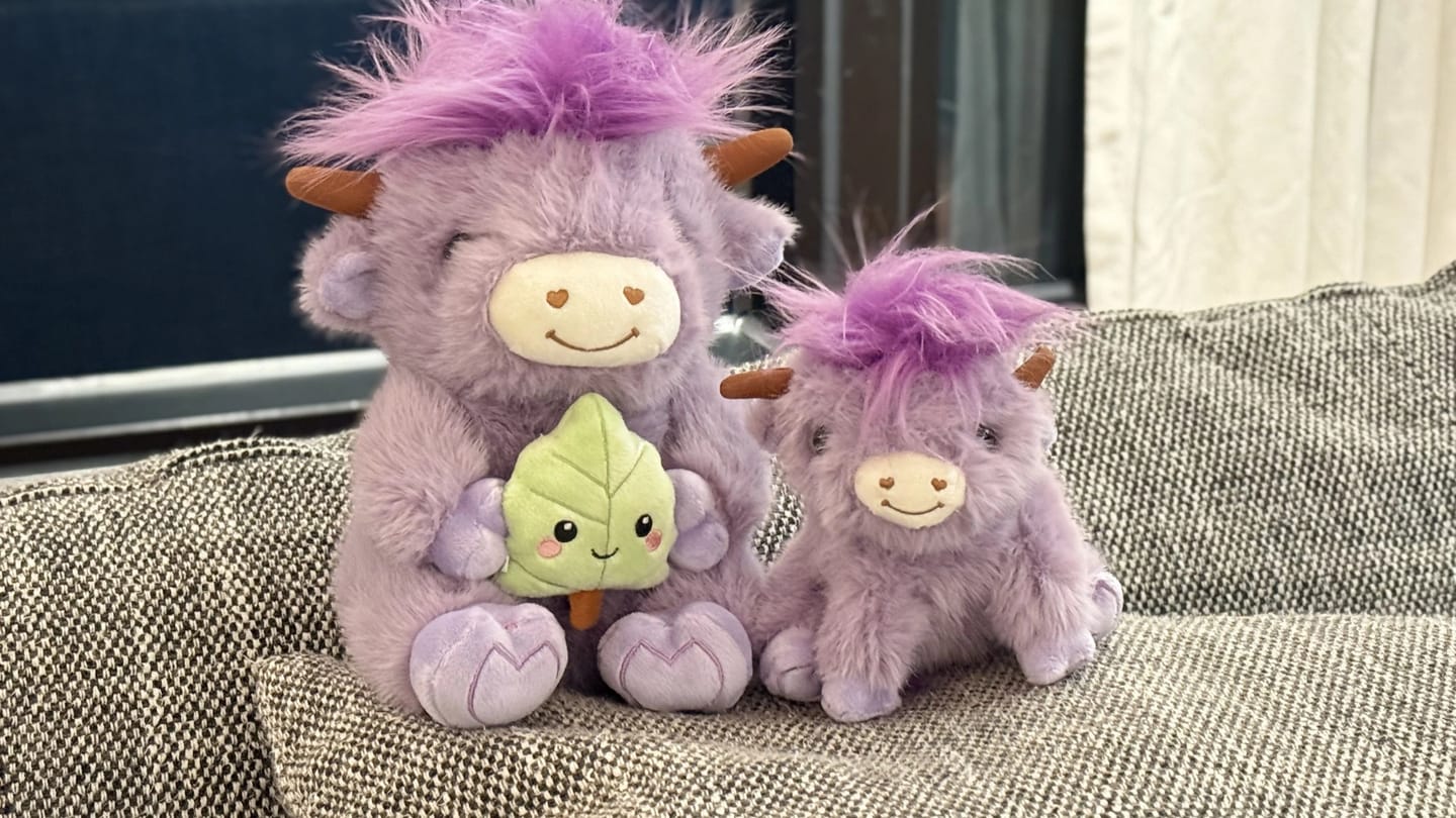 Customer photo review of Highland Cow Plushies