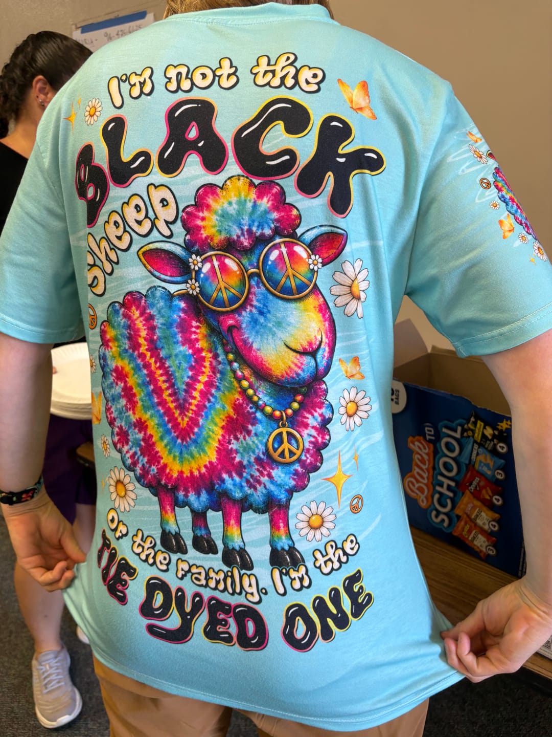 Customer photo review of I'M NOT THE BLACK SHEEP DAISIES ALL OVER PRINT - TLTW1007263