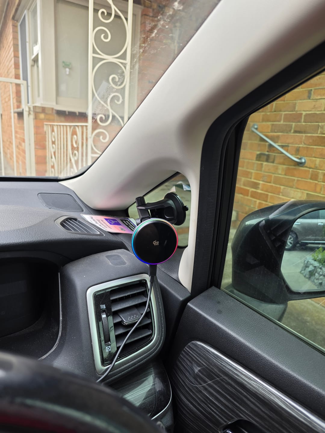 Customer photo review of Tough On MagCool Qi2 Wireless Car Charger with Active Cooling