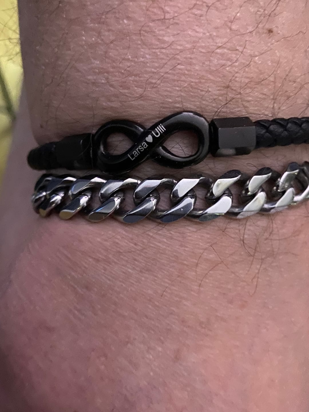 Customer photo review of Personligt armband "Till min man"
