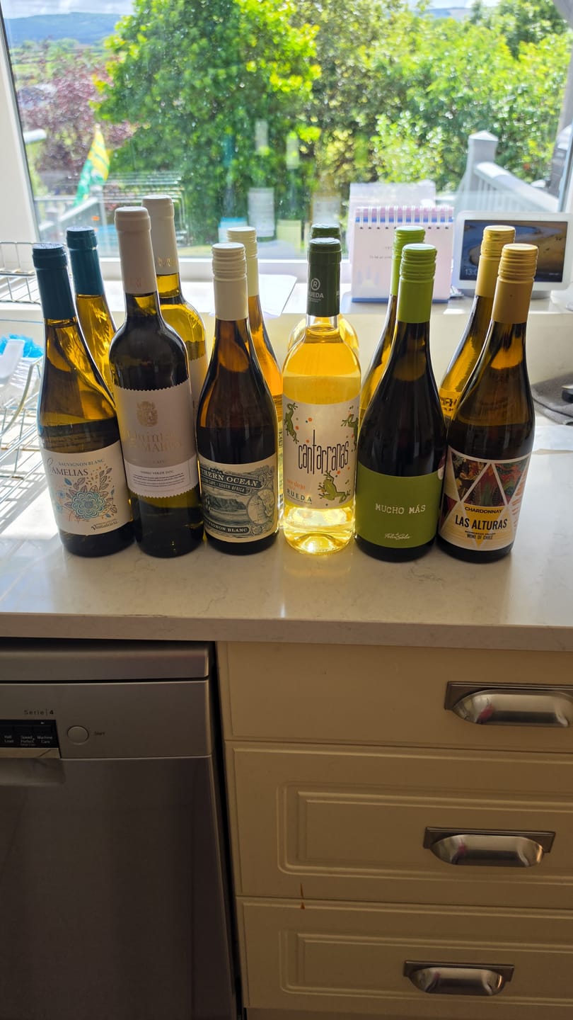 Customer photo review of Chilled Whites 12 bottles case