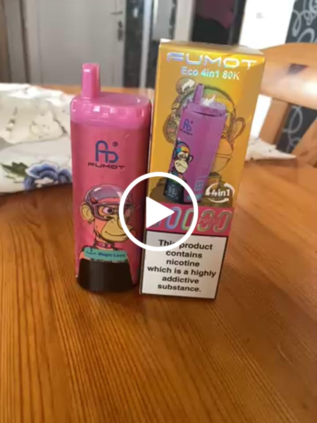 Customer video review of Fumot Tornado Vape 80000 - Eco 4in1