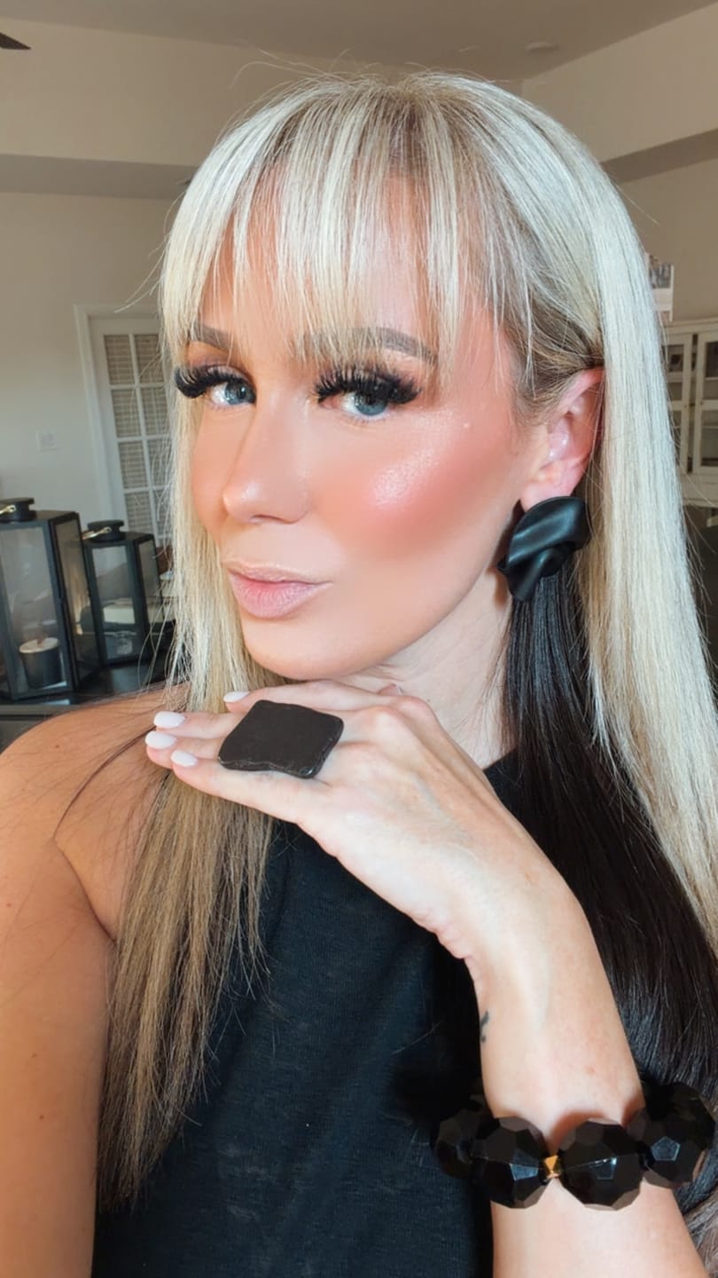 Customer photo review of LEXI Stud - All Colors - All Sizes