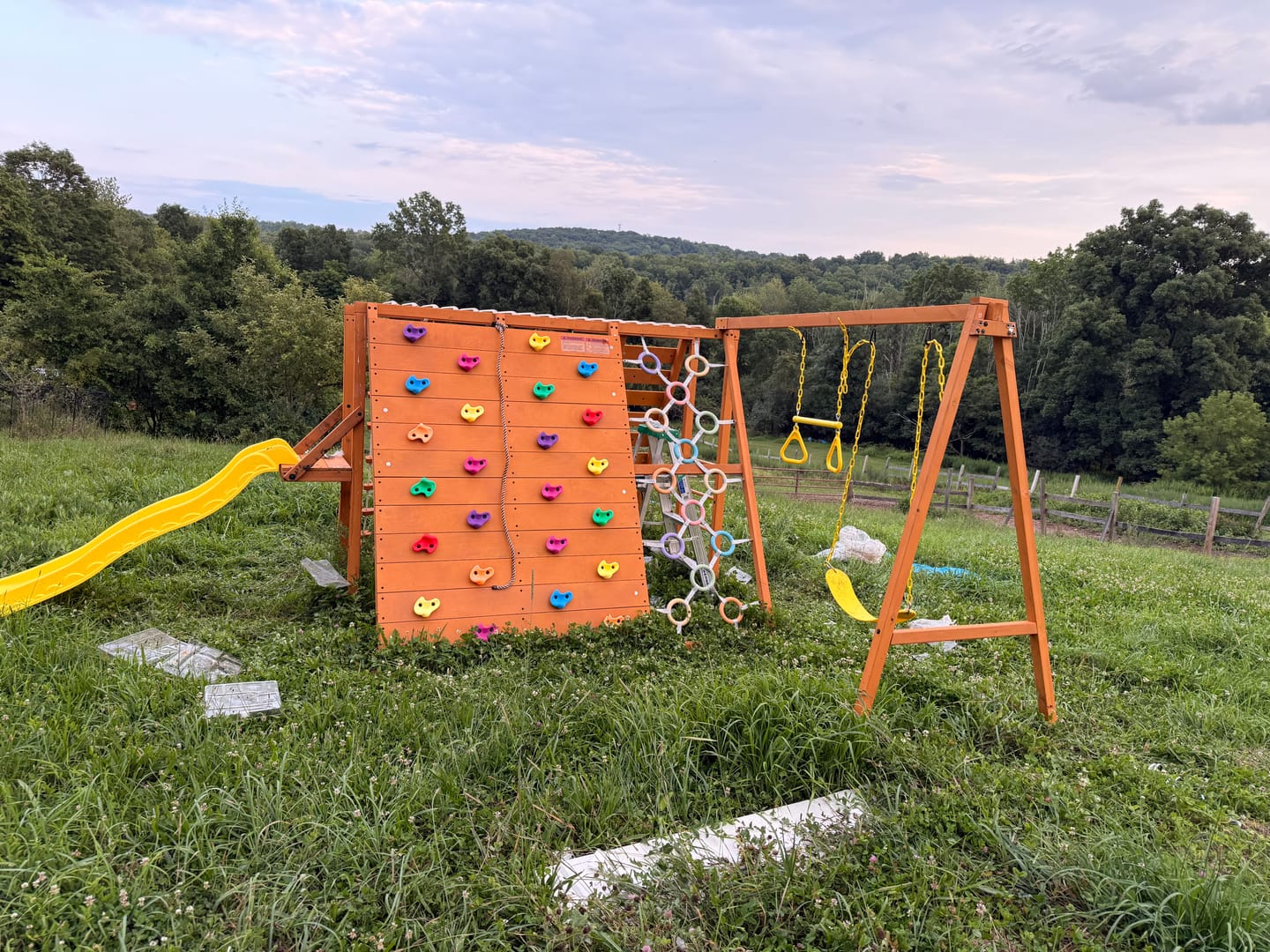 Customer photo review of Sycamore | Outdoor Sensory Swing Set & Jungle Gym