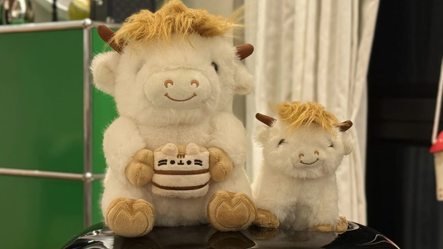 Customer photo review of Highland Cow Plushies