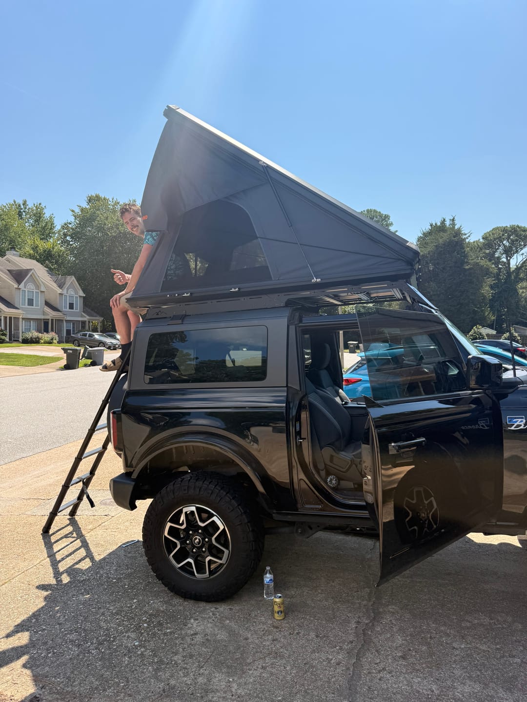 Customer photo review of OPENROAD Aluminum Hard Shell Roof Top Tent - EdgeRoof Series