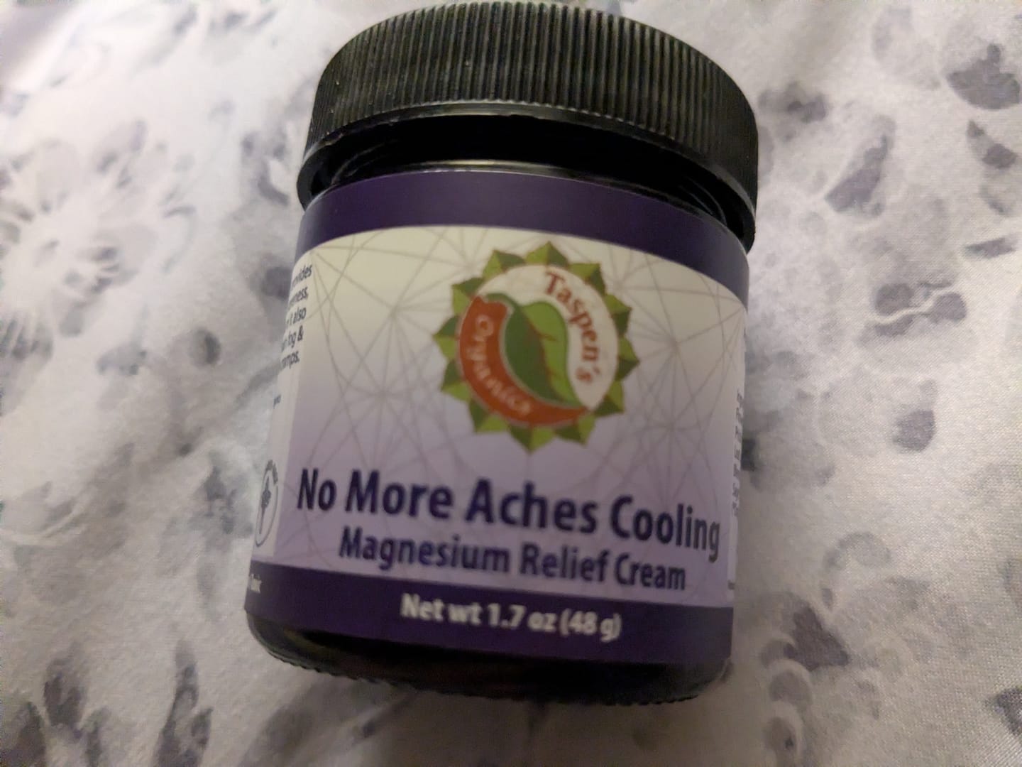 Customer photo review of Magnesium No More Aches Cooling Relief Cream