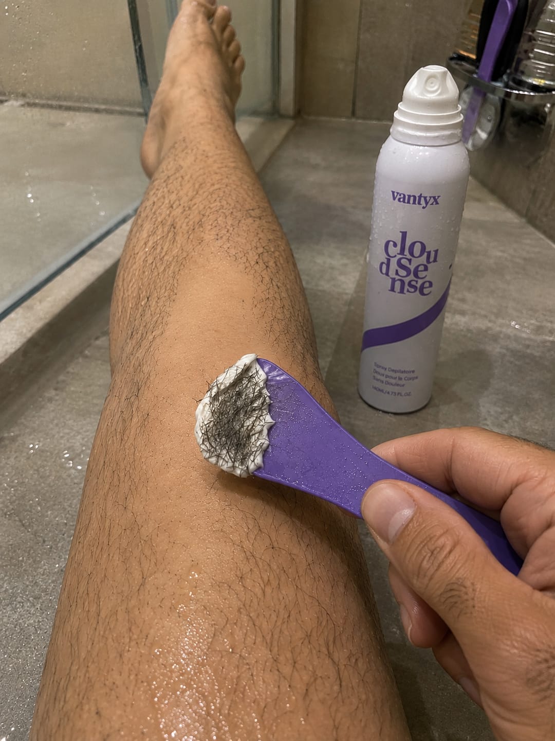 Customer photo review of Spray Dépilatoire 3 Minutes