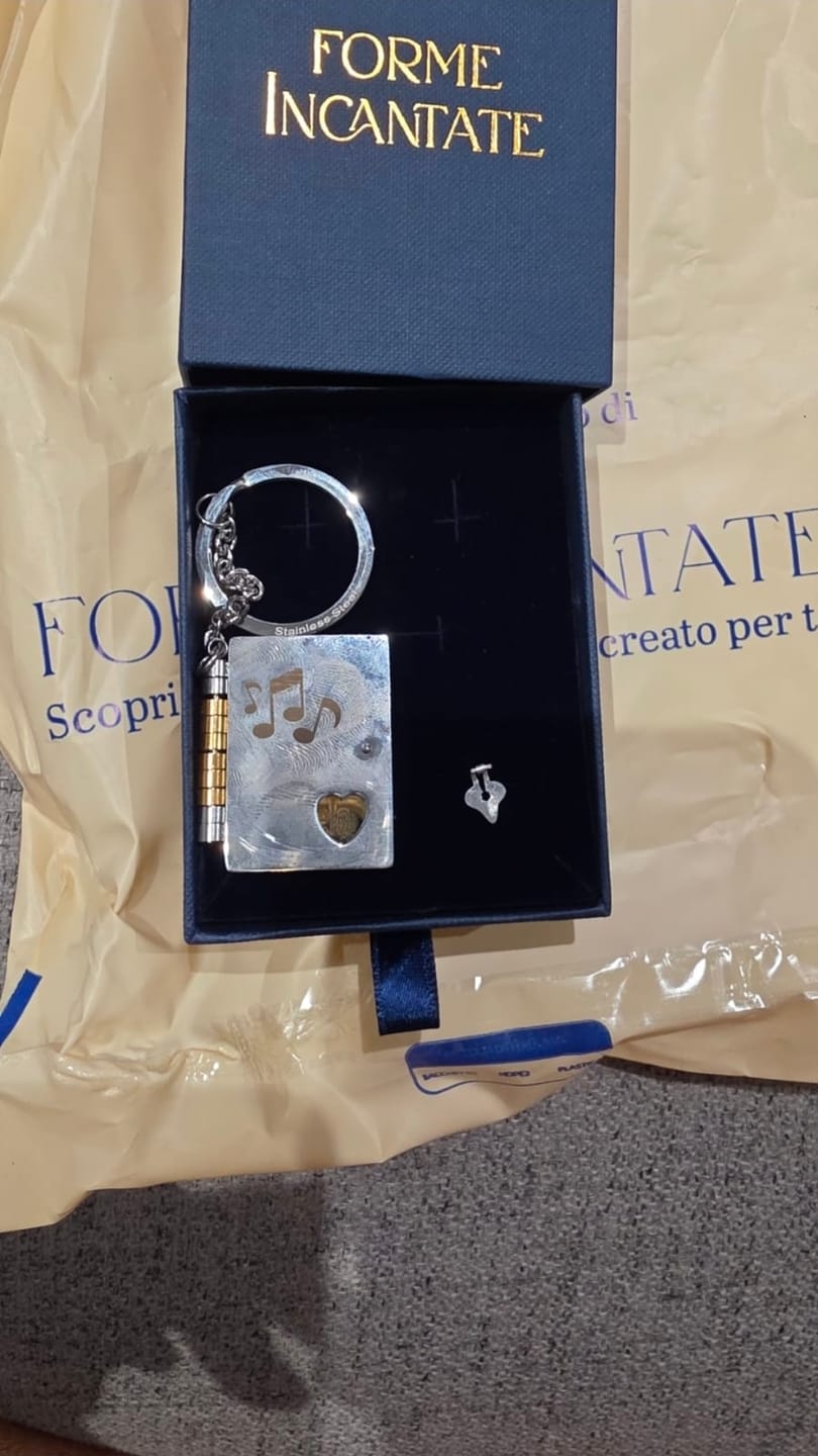 Customer photo review of Portachiavi/Collana Book - Senti che non puoi farcela