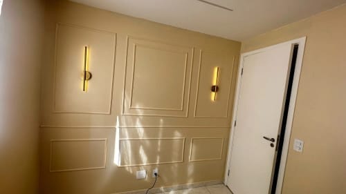 Customer photo review of Nordic Black Linear LED Wall Sconce Slim Design