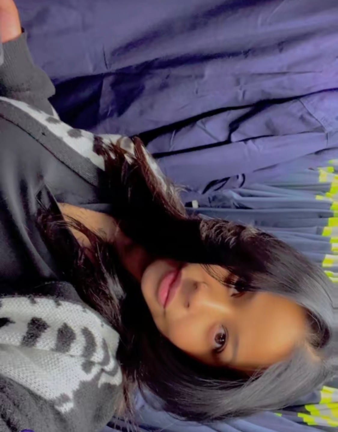 Customer photo review of Halloween Skeleton Knit Cardigan | V-Neck Button Down Sweater