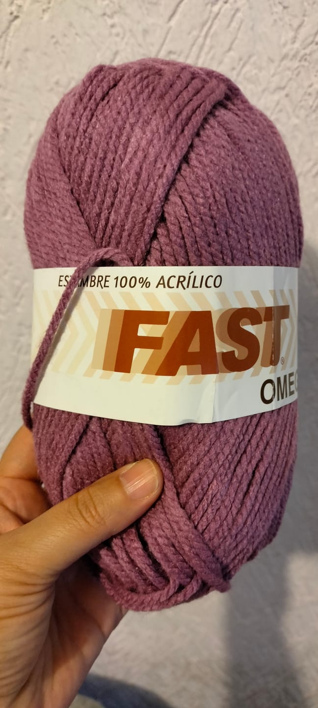 Customer photo review of Estambre Fast, marca Omega, MADEJA de 100grs. ⭐