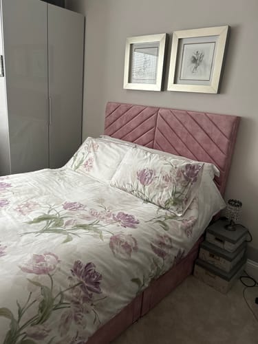 Customer photo review of Addison Chesterfield Cross Panel Drawer Divan Bed