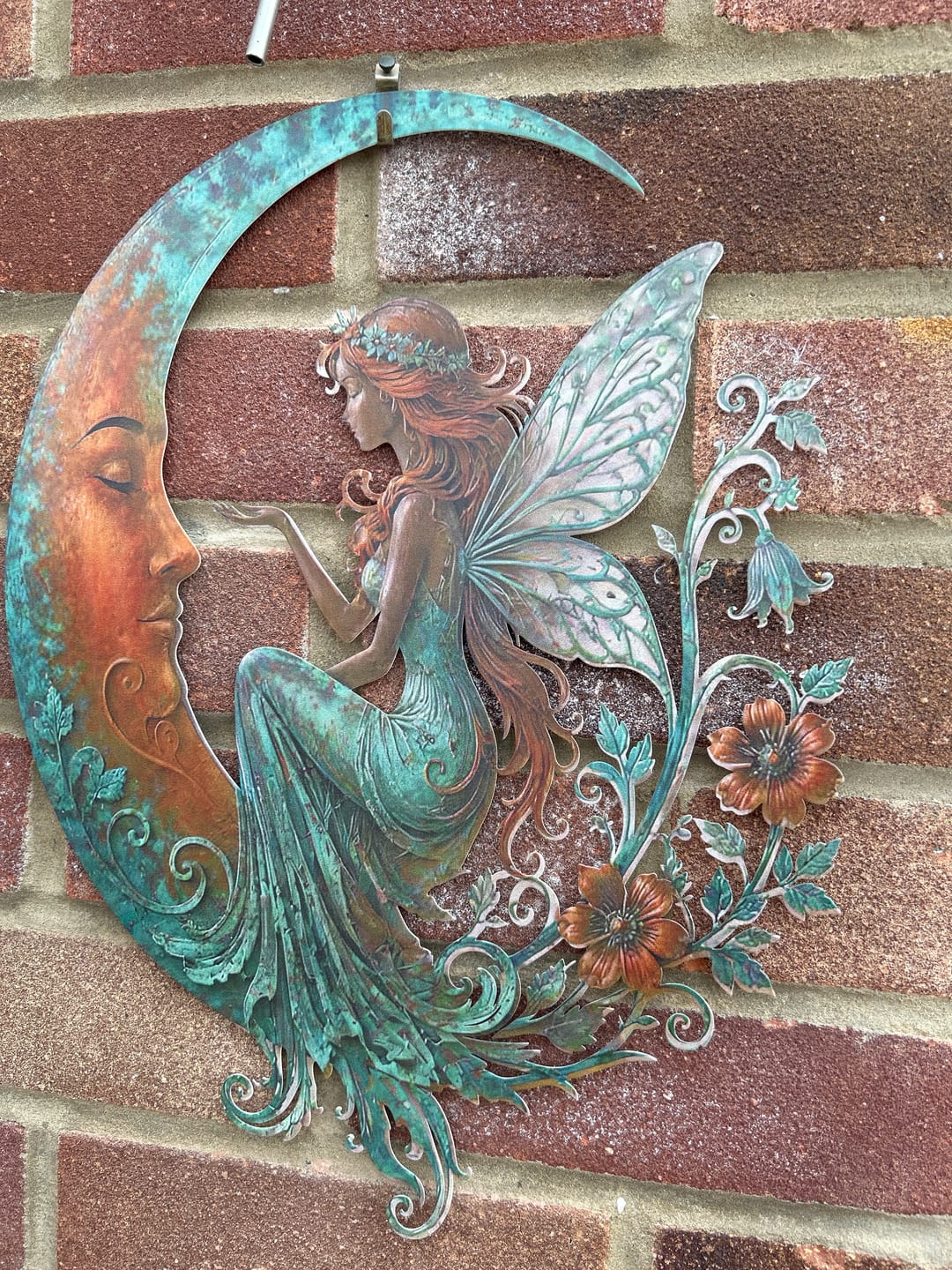Customer photo review of Dragonfly Moon Wall Decor