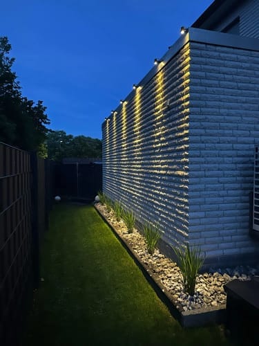Customer photo review of Solar Garden Spotlights - 4-Pack IP65 Waterproof LED Light