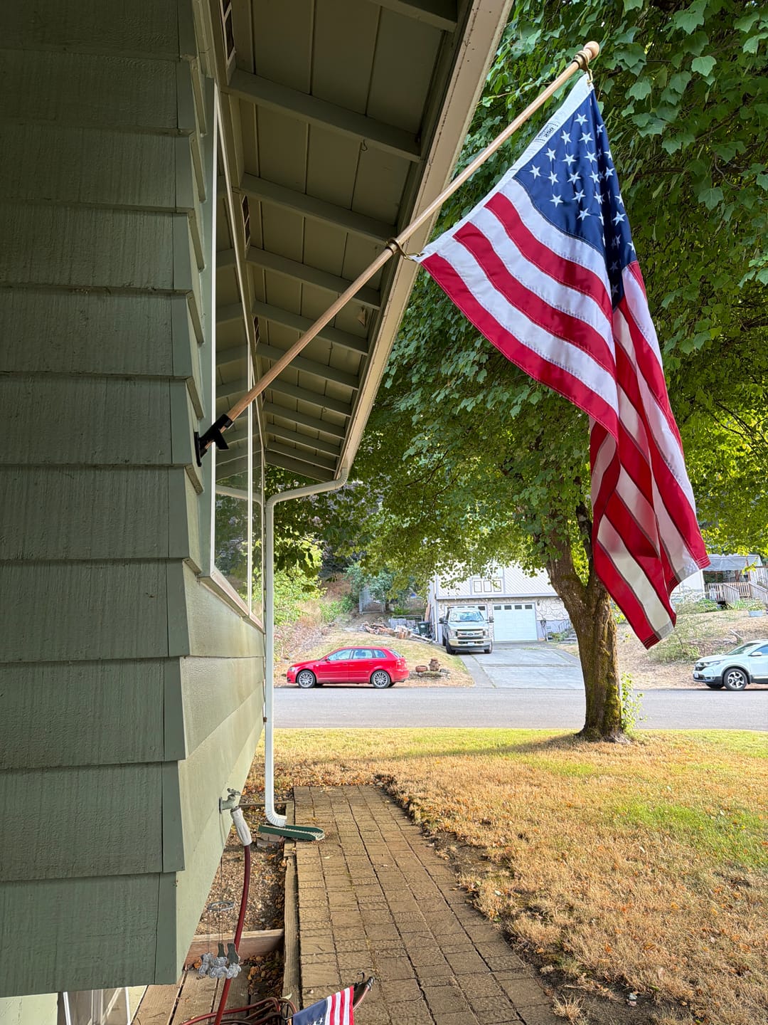 Customer photo review of 3' x 5' American Flag Set