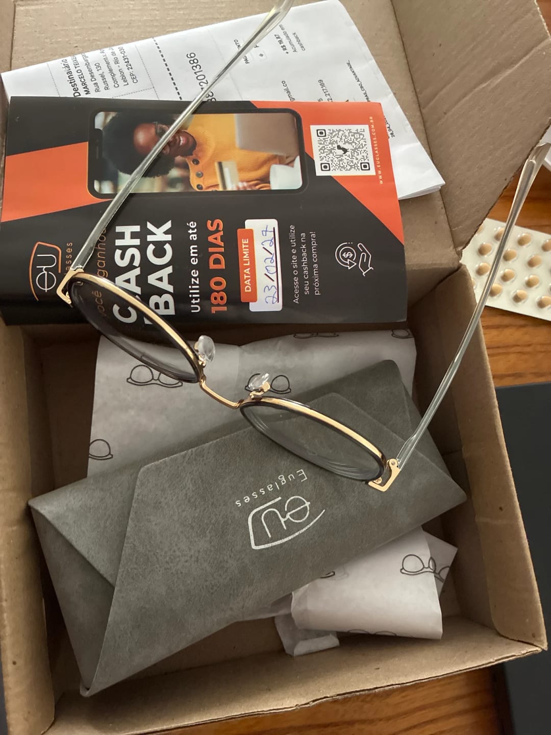 Customer photo review of Óculos de Grau Noir