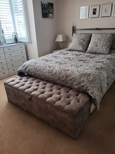 Customer photo review of Storage Ottoman Box