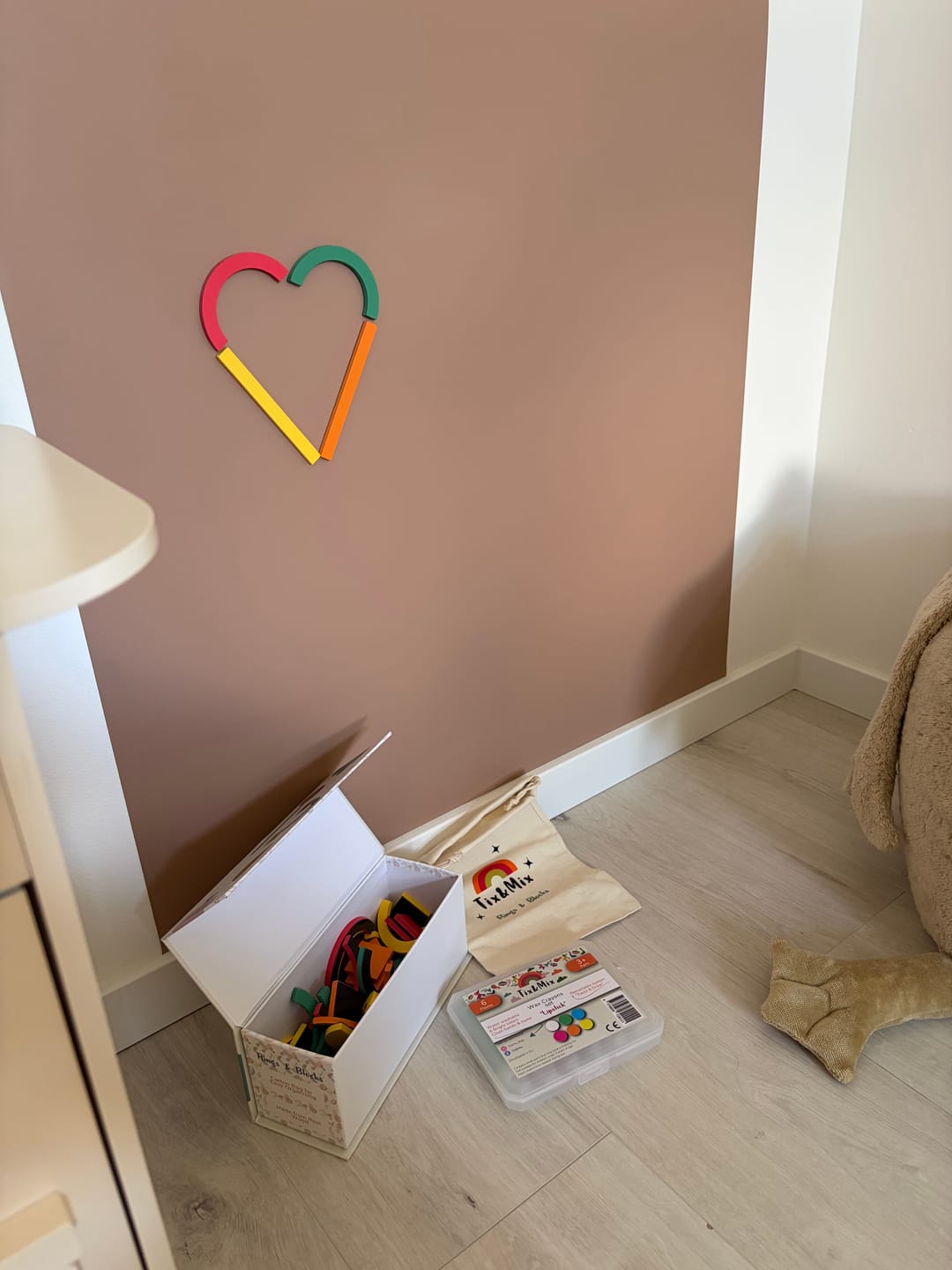 Customer photo review of Rings & Blocks Play Kit (set of 64)