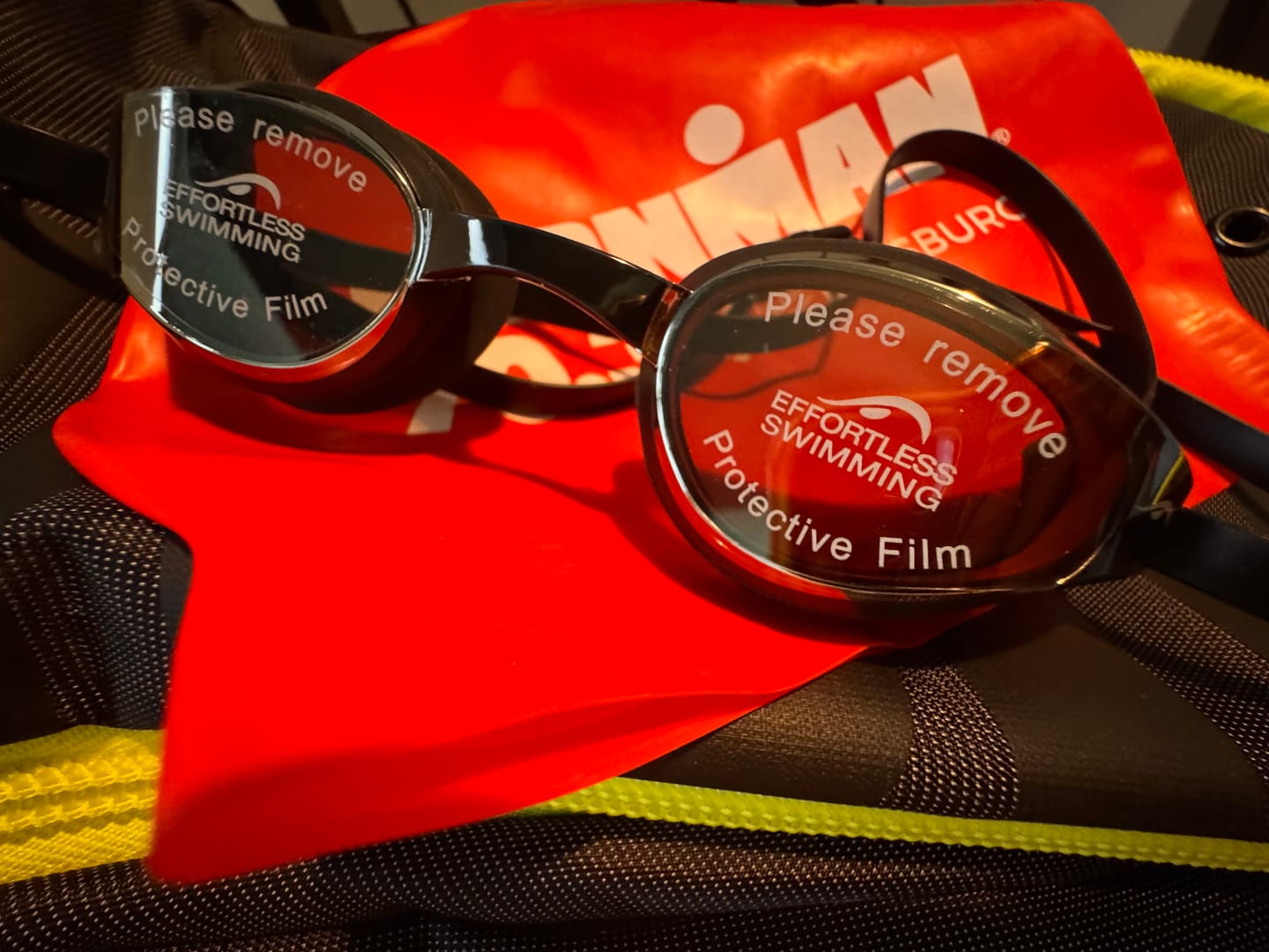 Customer photo review of NanoClear™ Strike Swim Goggles Tinted Mirror - (Black)