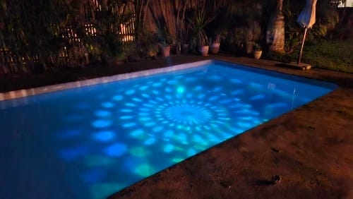 Customer photo review of Solar Floating Pool Light RGB IP65 Waterproof Colour Changing Lamp