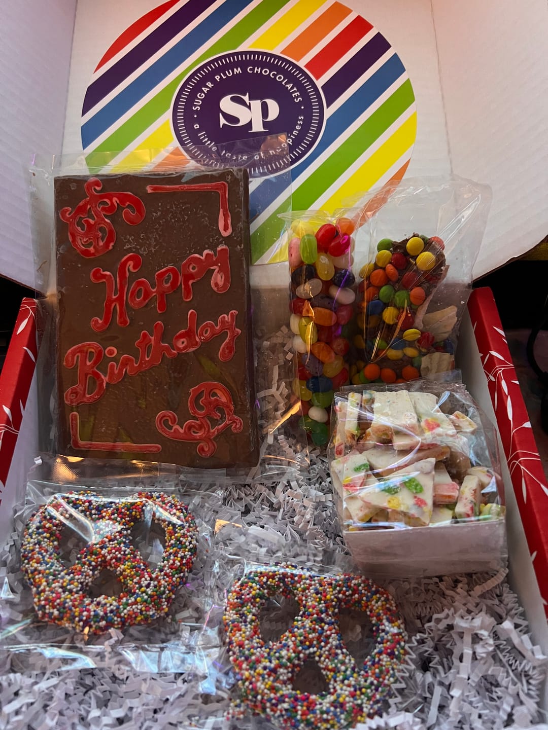 Customer photo review of Happy Birthday Chocolate Gift Box – Handcrafted Gourmet Treats