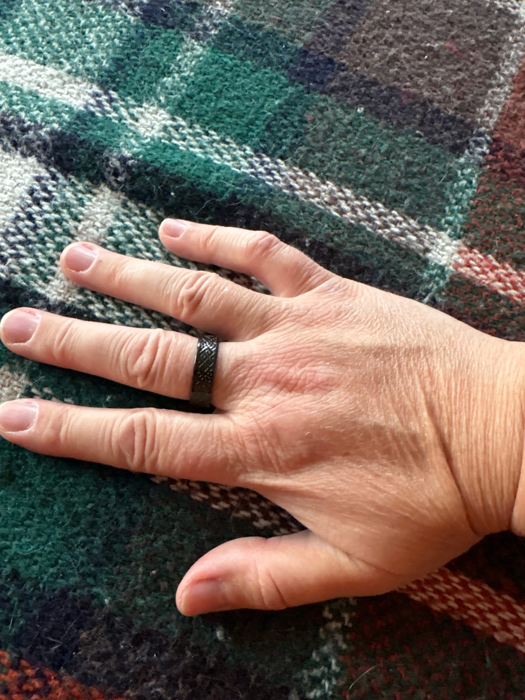 Customer photo review of Titāna gredzens "Zalkša josta"
