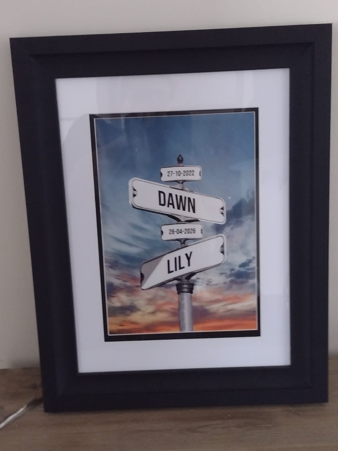 Customer photo review of Familie Poster met Namen