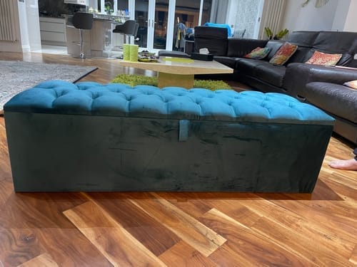 Customer photo review of Storage Ottoman Box