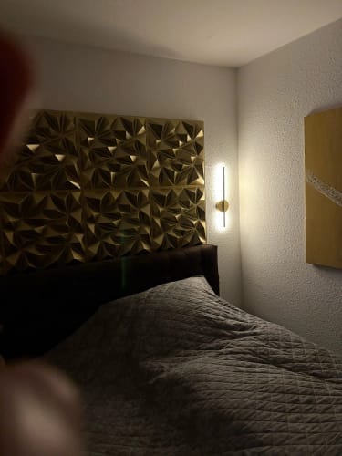 Customer photo review of Nordic Black Linear LED Wall Sconce Slim Design