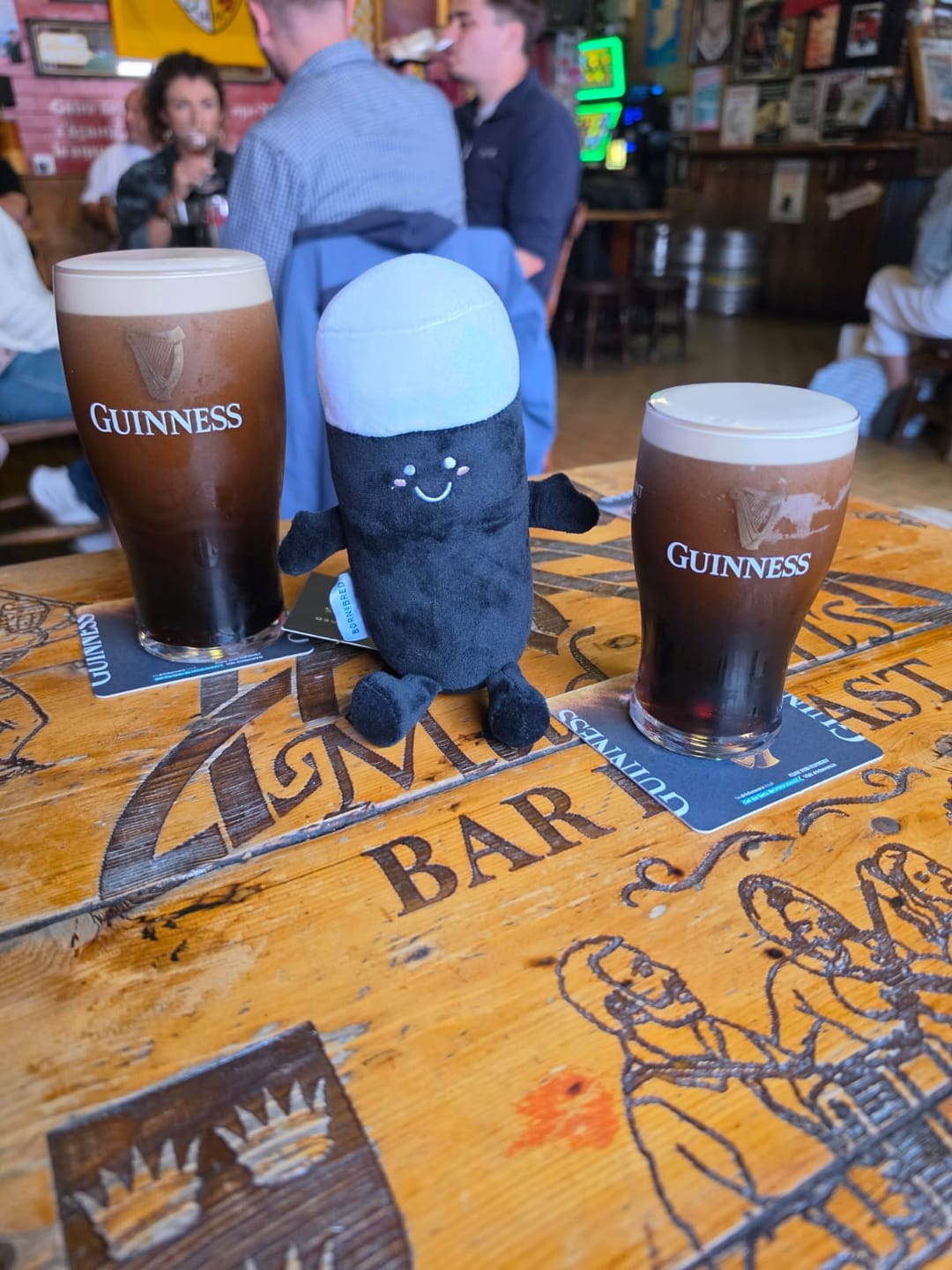 Customer photo review of Seamus Stout Plushie | Born & Bred