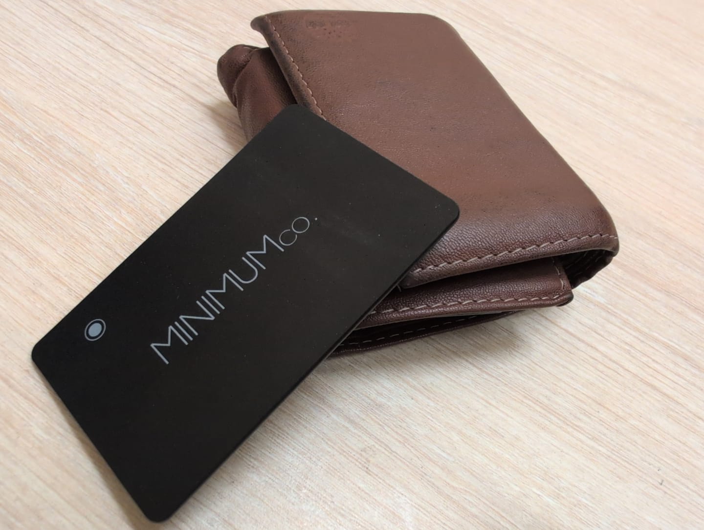 Customer photo review of Minimum Co. Tracker Card