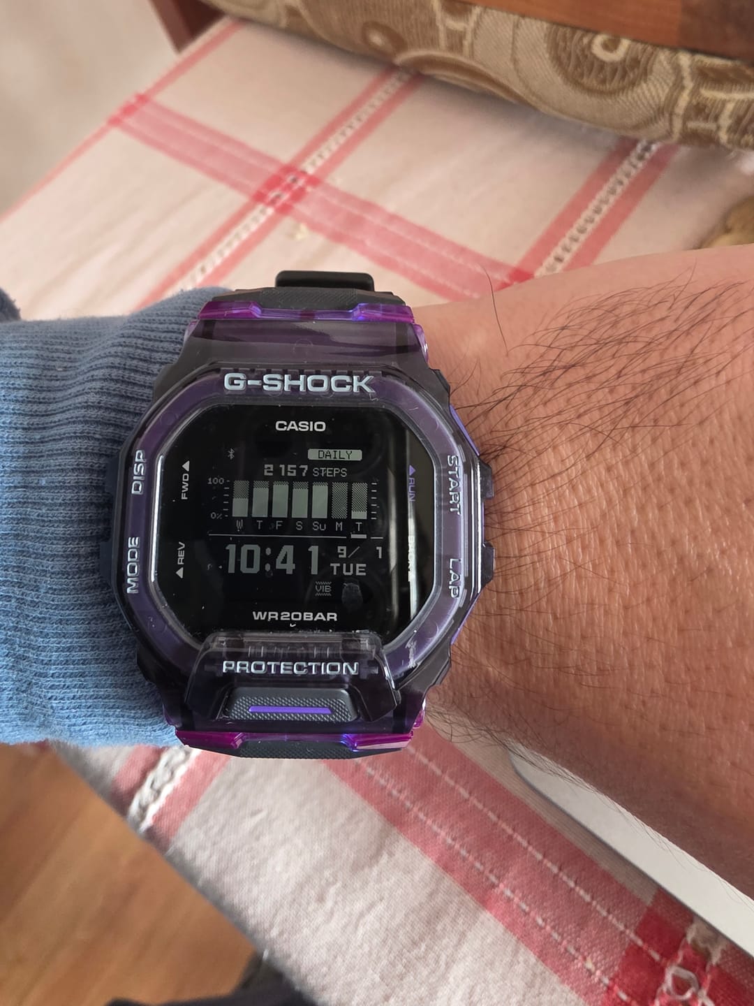 Customer photo review of Reloj Casio G-Shock G-SQUAD GBD-200SM-1A6DR Bluetooth