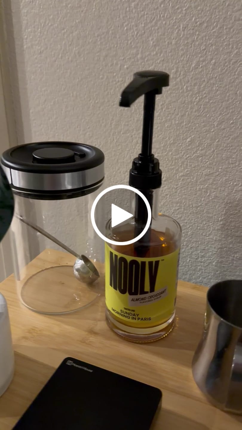 Customer video review of Almond Croissant Syrup
