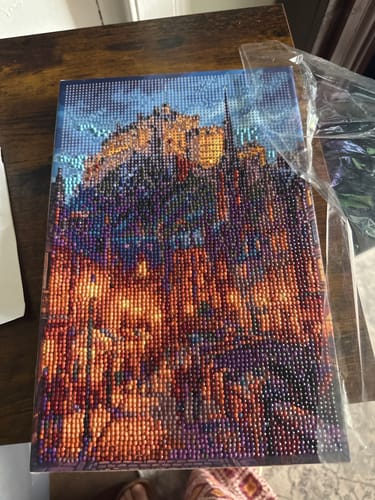 Customer photo review of Edinburgh Night (Diamond Painting)