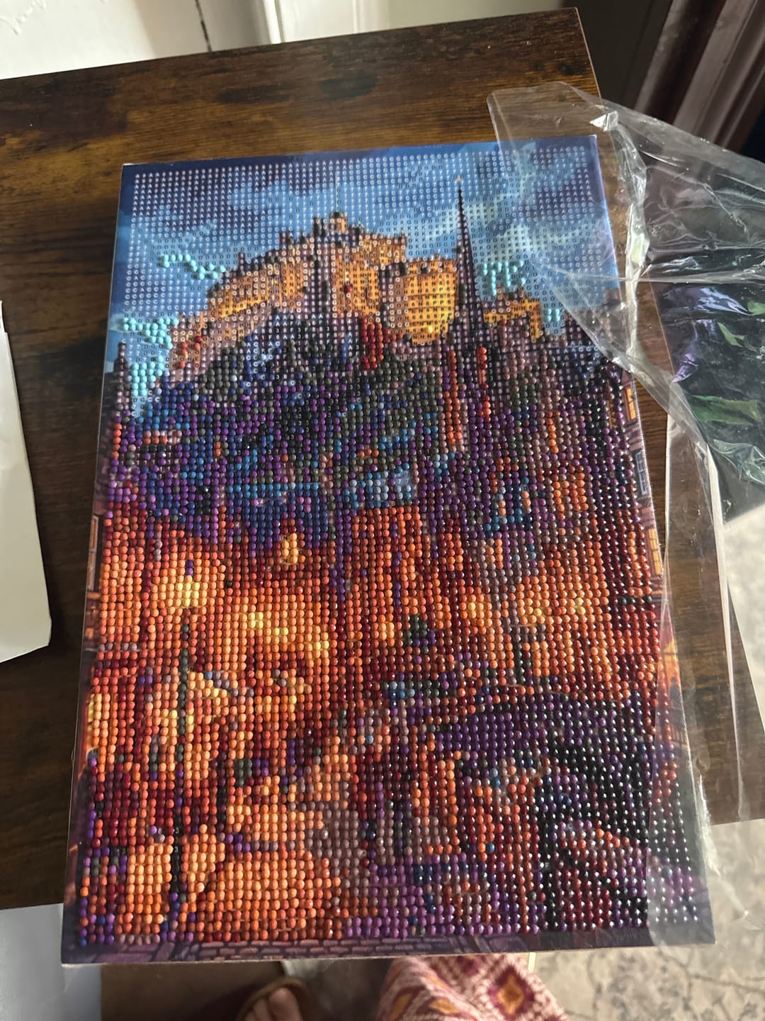 Customer photo review of Edinburgh Night (Diamond Painting)