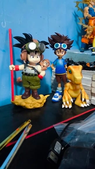 Customer photo review of Goku Young Adventurer "Journey to the West" Style 16cm Figure with Power Pole, Flying Nimbus & Small Monkey Companion