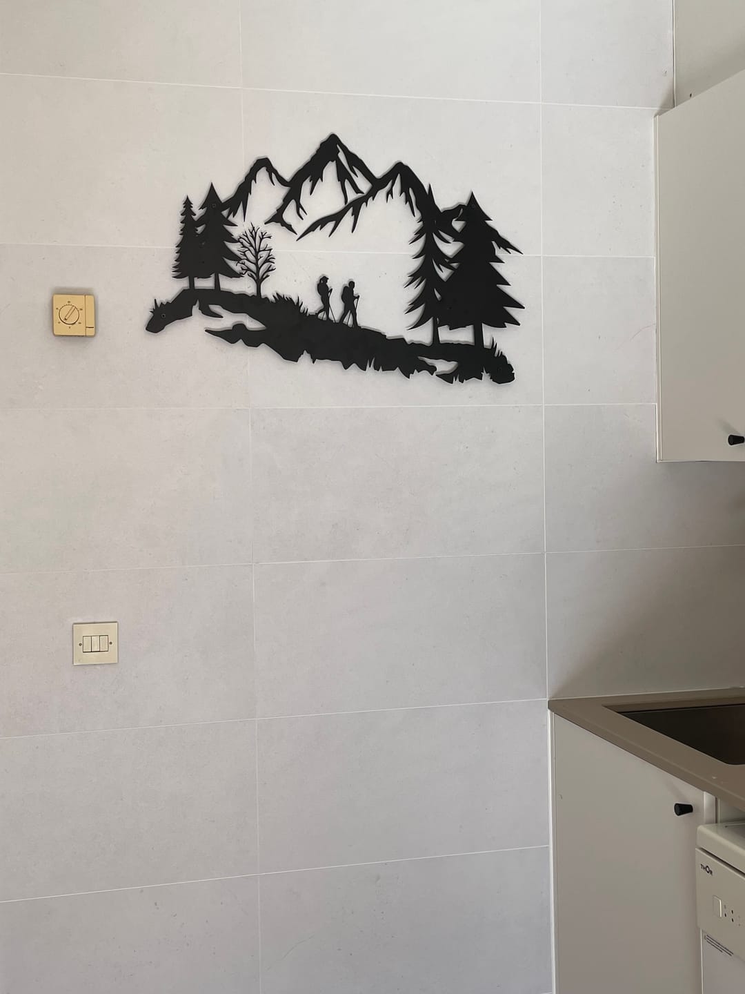 Customer photo review of Décoration Murale en Métal - Les Aventuriers de la Montagne (V.02)
