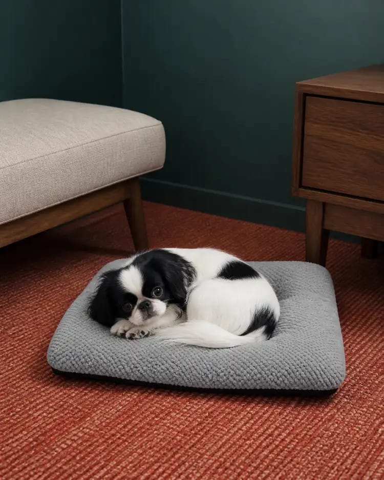 Customer photo review of Plush Haven Calming Pet Bed