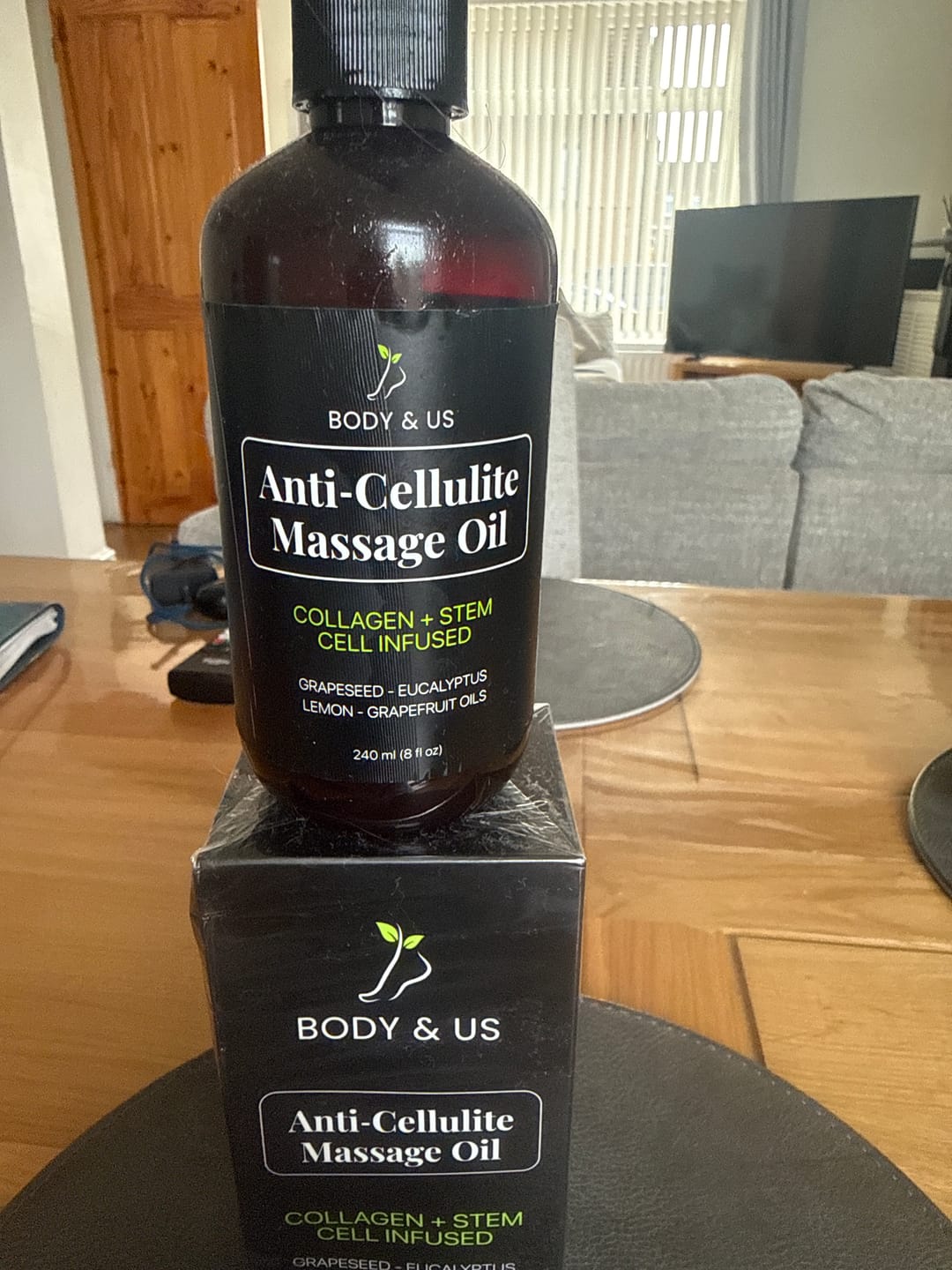 Customer photo review of Body For Us Anti-Cellulite Massage Oil