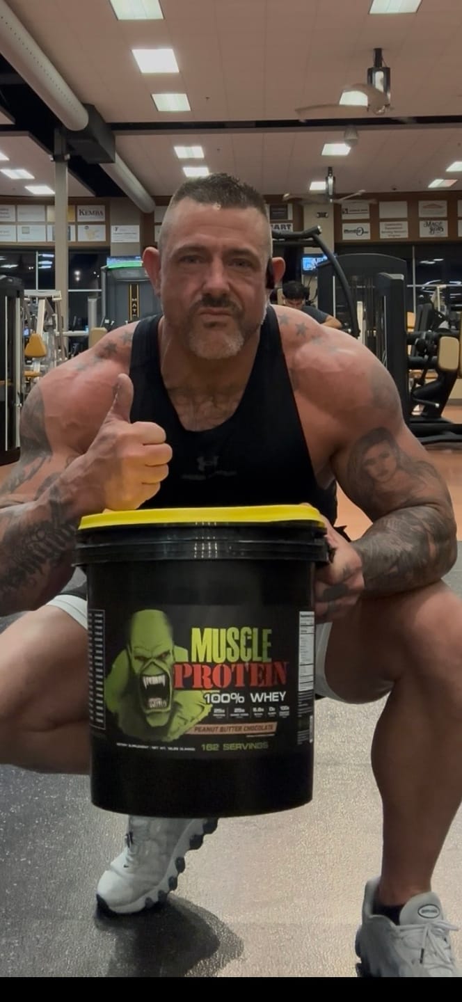 Customer photo review of Whey Protein Powder Bucket