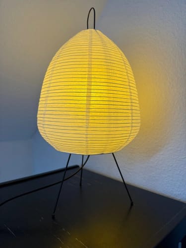 Customer photo review of Japanese Paper Lantern Floor Lamp | Stand Light for Home