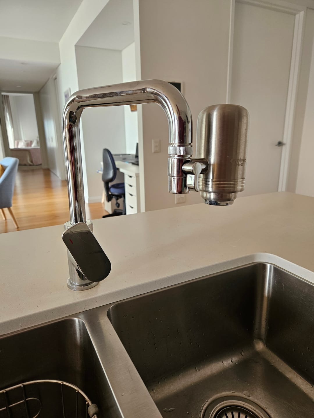 Customer photo review of Evolved H2O™ Advanced Tap Filter
