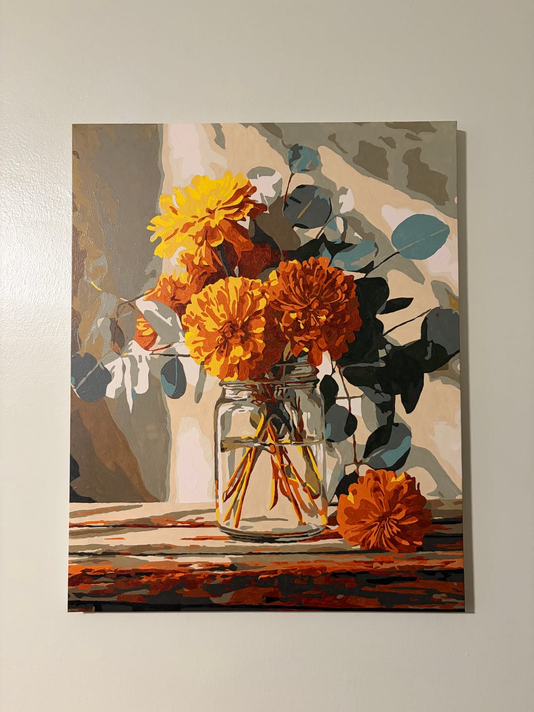 Customer photo review of Marigold bouquet | Paint by Number