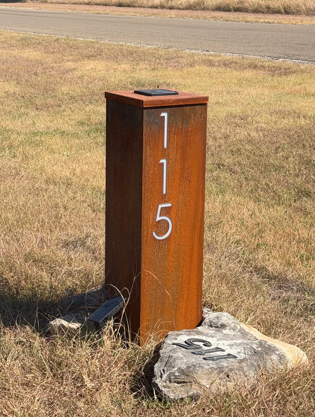 Customer photo review of White Translucent Inserts for The Address Column - Optional Upgrade