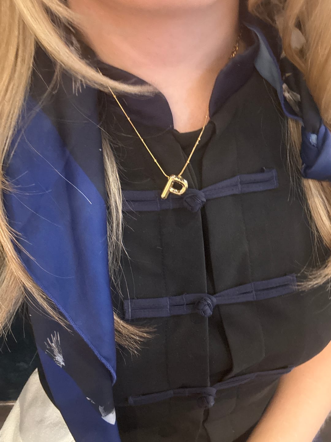Customer photo review of LIA LETTER - NECKLACE
