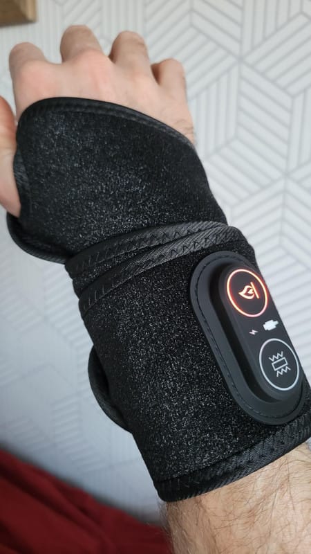 Customer photo review of ZyaVie™ 3-in-1 Red Light Wrist Wrap