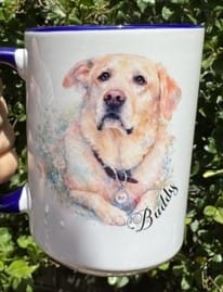 Customer photo review of Watercolor - Personalized Mug